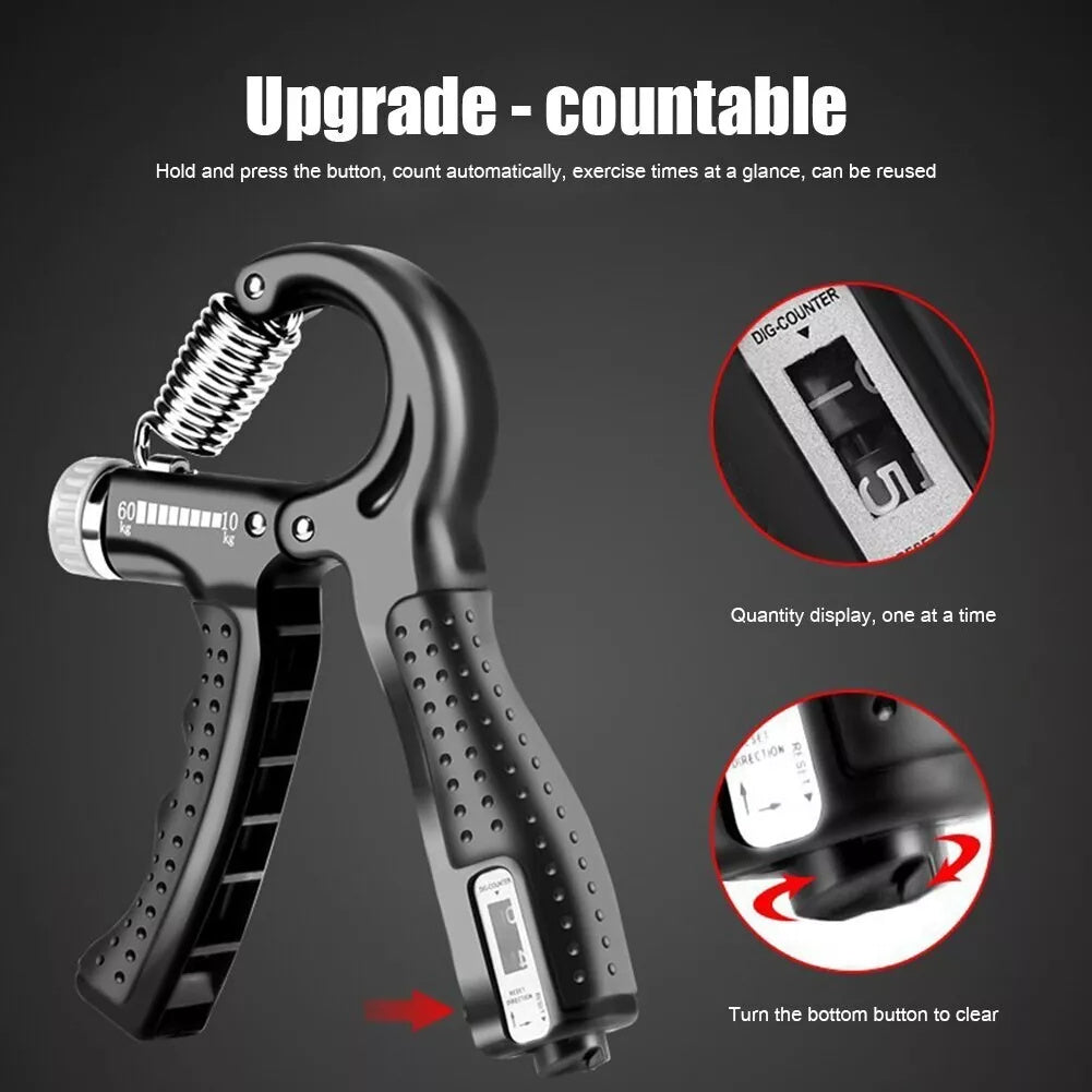 Adjustable Hand Grip Strength Trainer, Carbon Fiber Foam